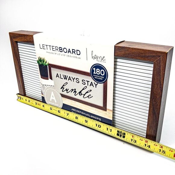 New Letterboard 14”x7”x1.5” 180 Characters Black on White by New View - Picture 7 of 9